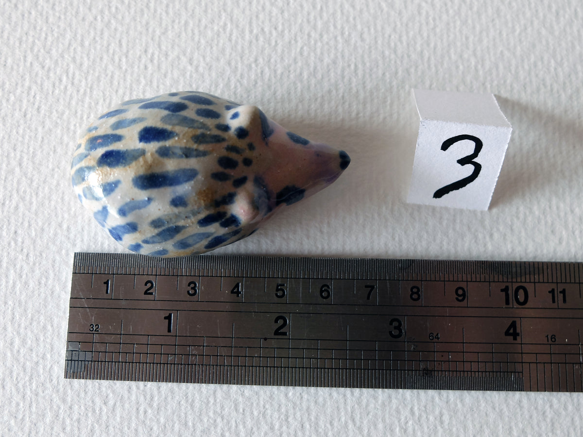 The Striped Hedgehog (#3) – Handcrafted Ceramic Sculpture
