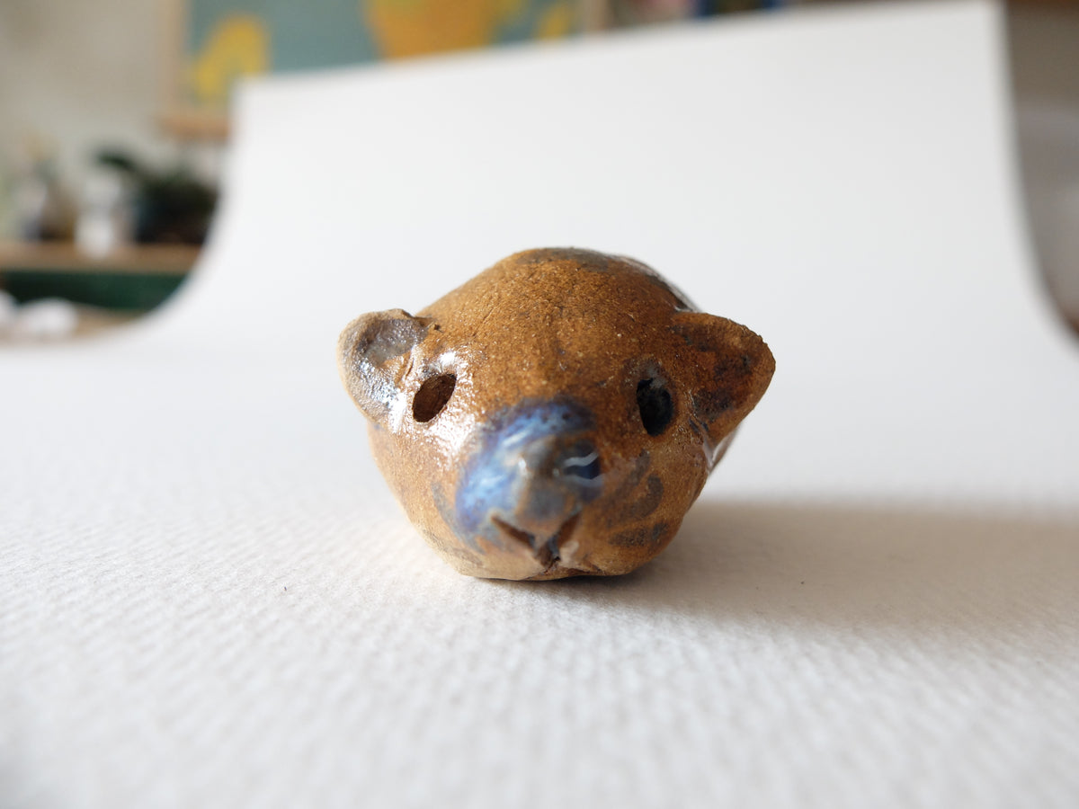 The Chestnut Hedgehog (#5) – Handcrafted Ceramic Sculpture