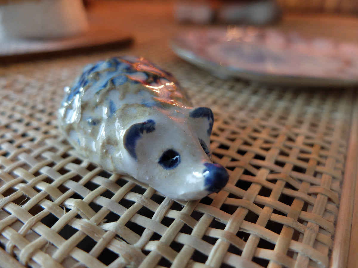 The Frosty Little Hedgehog (#24) – Handcrafted Ceramic Figurine