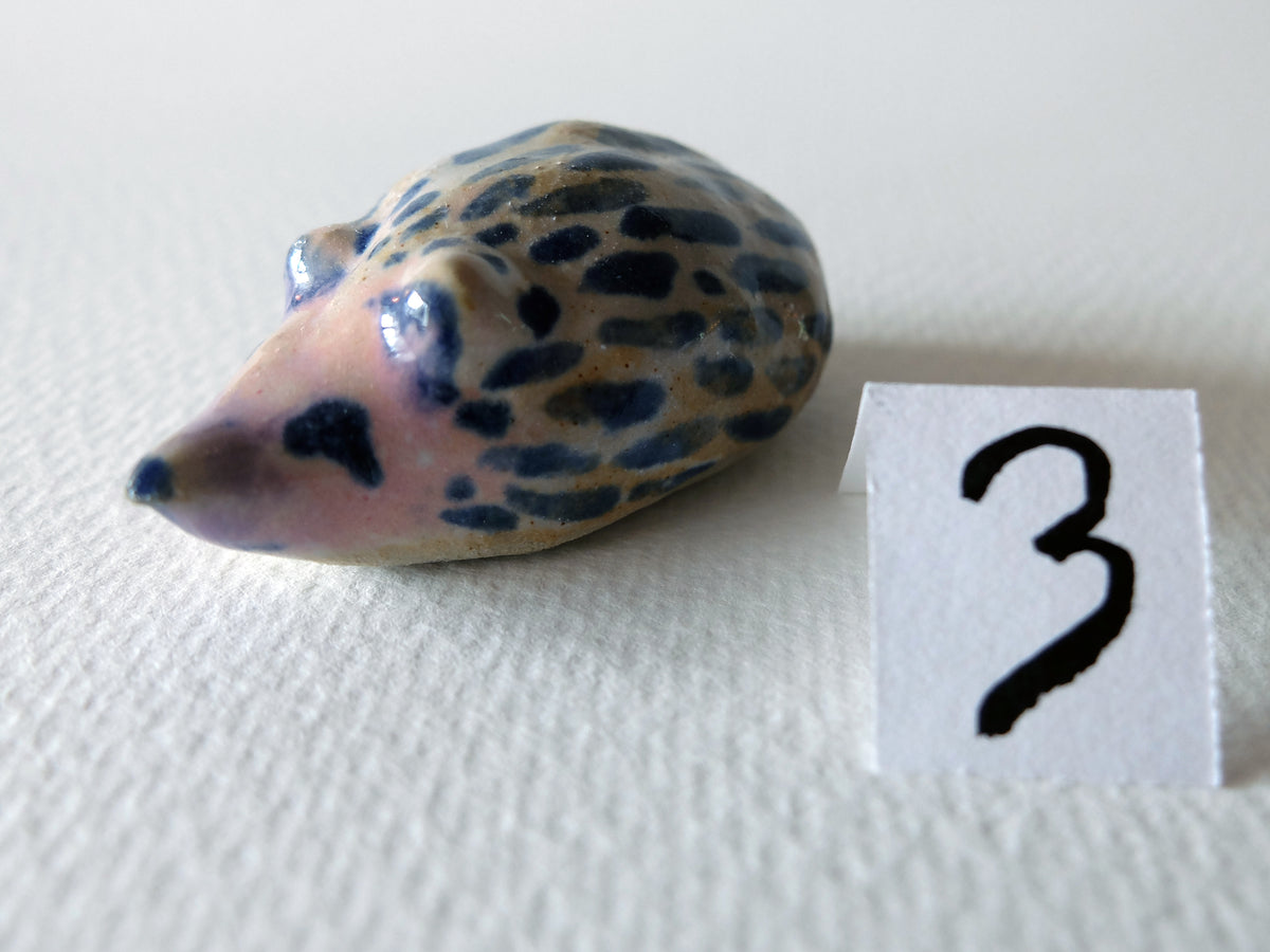 The Striped Hedgehog (#3) – Handcrafted Ceramic Sculpture