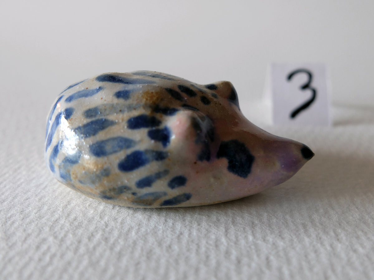 The Striped Hedgehog (#3) – Handcrafted Ceramic Sculpture