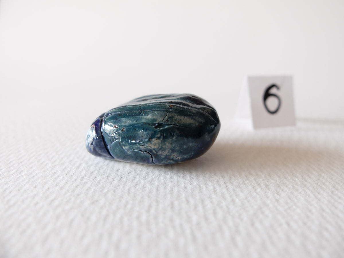 The Turquoise Scarab (#6) – Handcrafted Ceramic Sculpture
