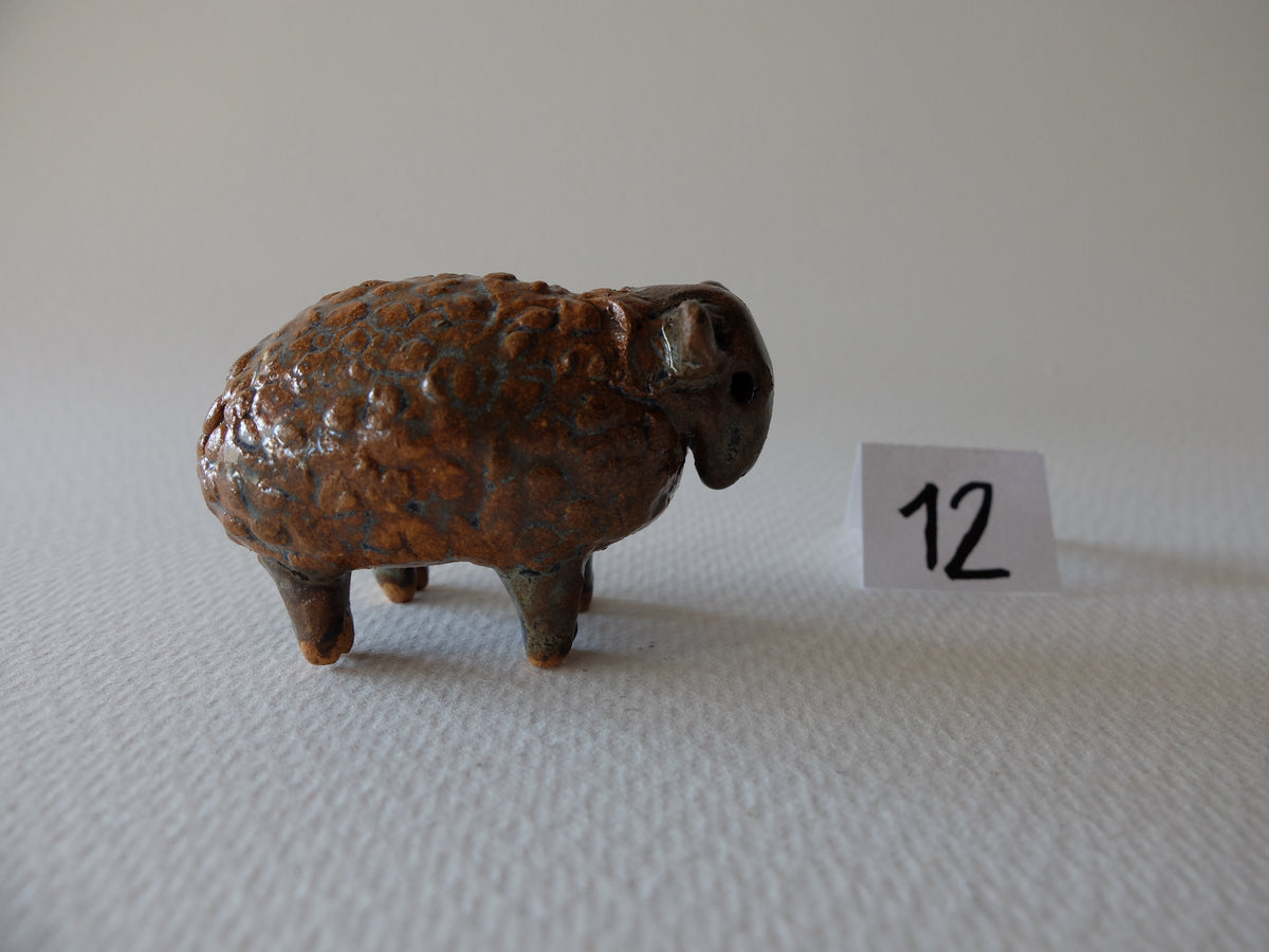 The Woolly Sheep (#12) – Handcrafted Ceramic Animal Figurine