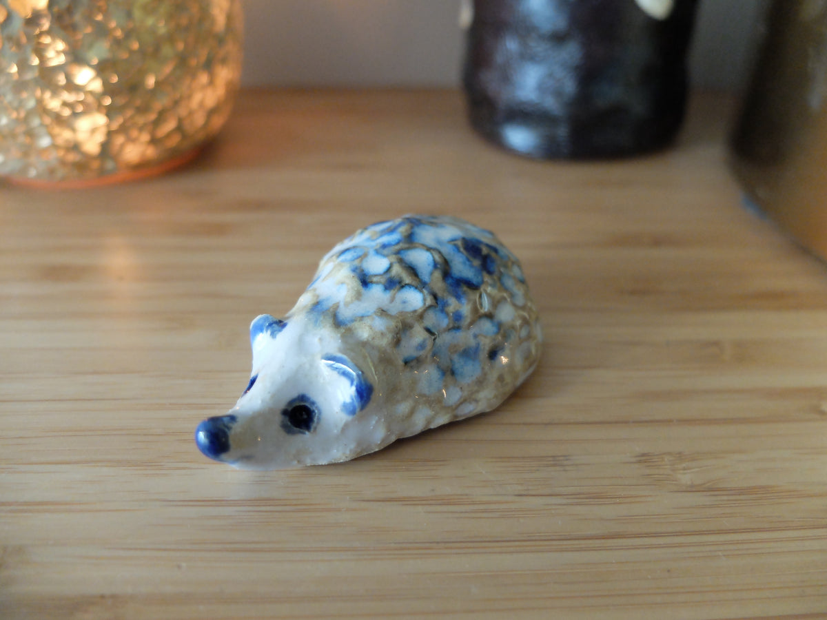 The Frosty Little Hedgehog (#24) – Handcrafted Ceramic Figurine